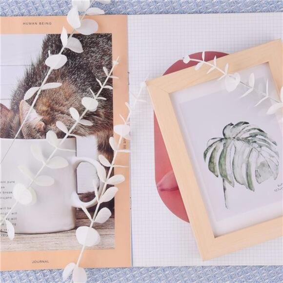 36 Pcs White Eucalyptus Stems Artificial Eucalyptus Leaves Decor Eucalyptus - Picture 3 of 8